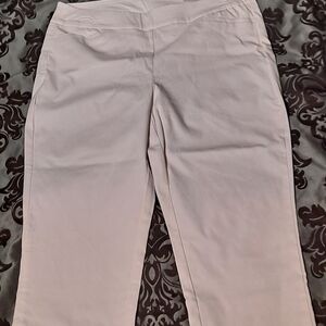 NWT Chico's Alabaster 2.5 So Slimming Brigitte Crop Pants Side Vent Slim